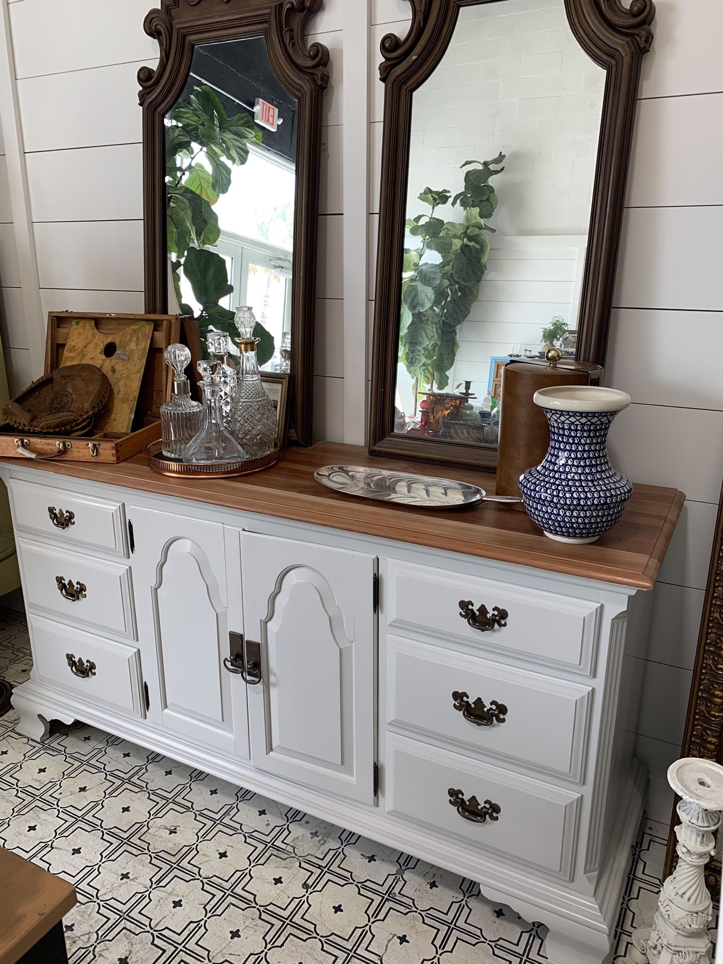 French painted dresser