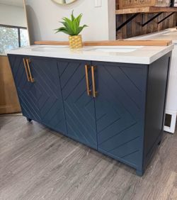 60 in double sink bath vanity