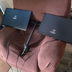 2 Samsung 24 Inch Monitors And Mount. No Stands Just The Mount