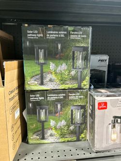 GTX Solar LED Pathway Lights, 4-pack