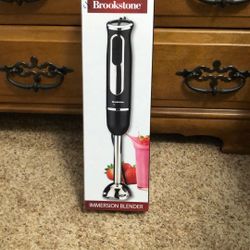 Brookstone immersion blender, new in box