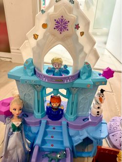 Toddler Toy Disney Frozen Elsa’s Lights Palace Playset with Music Lights & Figures