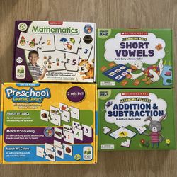 Set Of 4 Educational Puzzles