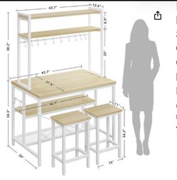 Kitchen Island en  with stools set new