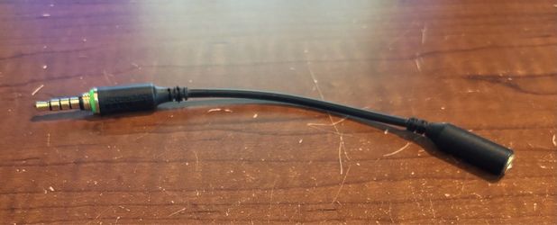 3.5 mm 4 pole audio cable