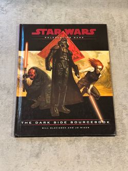 Star Wars Roleplaying Game "The Dark Side Sourcebook" RPG (Hardcover, 2001)