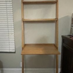Ladder wall desk for small spaces