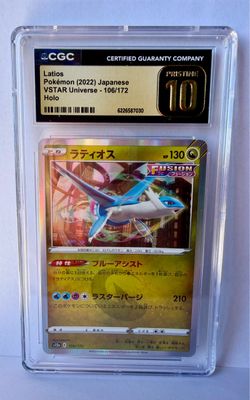 Latios Holo CGC Pristine 10 Japanese Pokémon Card