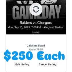 Raider tickets ❤️