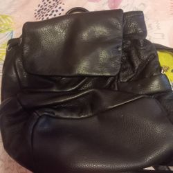Black Backpack Purse