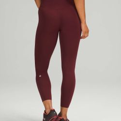 Lululemon Base Pace High-Rise Tight 25" Red Merlot size 4