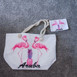 ARUBA BEACH BAG W/ CHANGE BAG