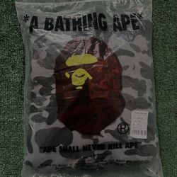  Bape ABC Camo Grey Shark Hoodie (SIZE MEDIUM)