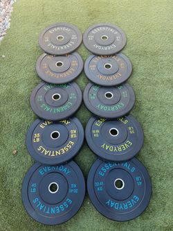 260 lb Olympic Bumper Plate Set