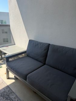 Outdoor Patio Loveseat & Coffee Table Set