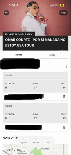 Omar Courtz Floor Tickets