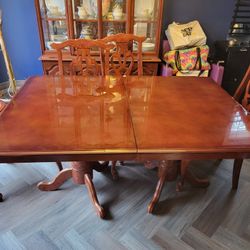 Dining Table And China Cabinet 