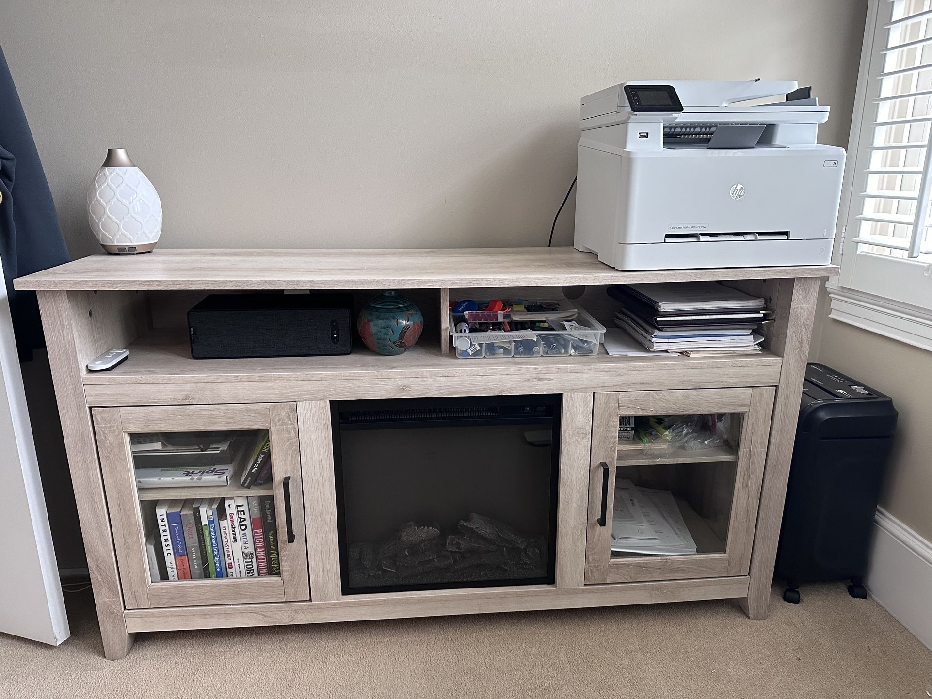 TV Stand With fireplace 