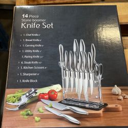 14 Piece Knife Set With Block 