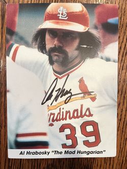 Al Hrabosky “The Mad Hungarian” Signed Photograph