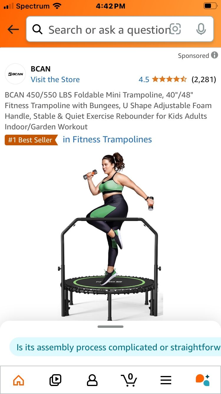 Foldable, Mini Trampoline