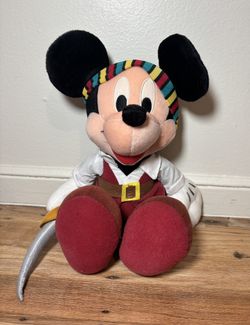 NWT Disney Mickey Pirate Plush