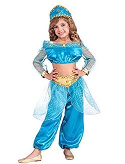 New large girls Arabian princess costume