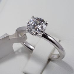 New Round Diamond Ring, 1.51 Carat, IGI Certified lab grown
