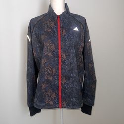 adidas Fast Running Iteration Reflective Snake Print Jacket - Women's Size M-L