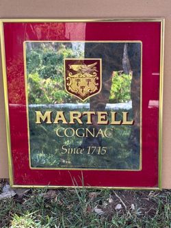 Martell Cognac Mirror sign