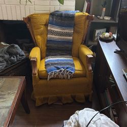 Yellow Swivel Chair 