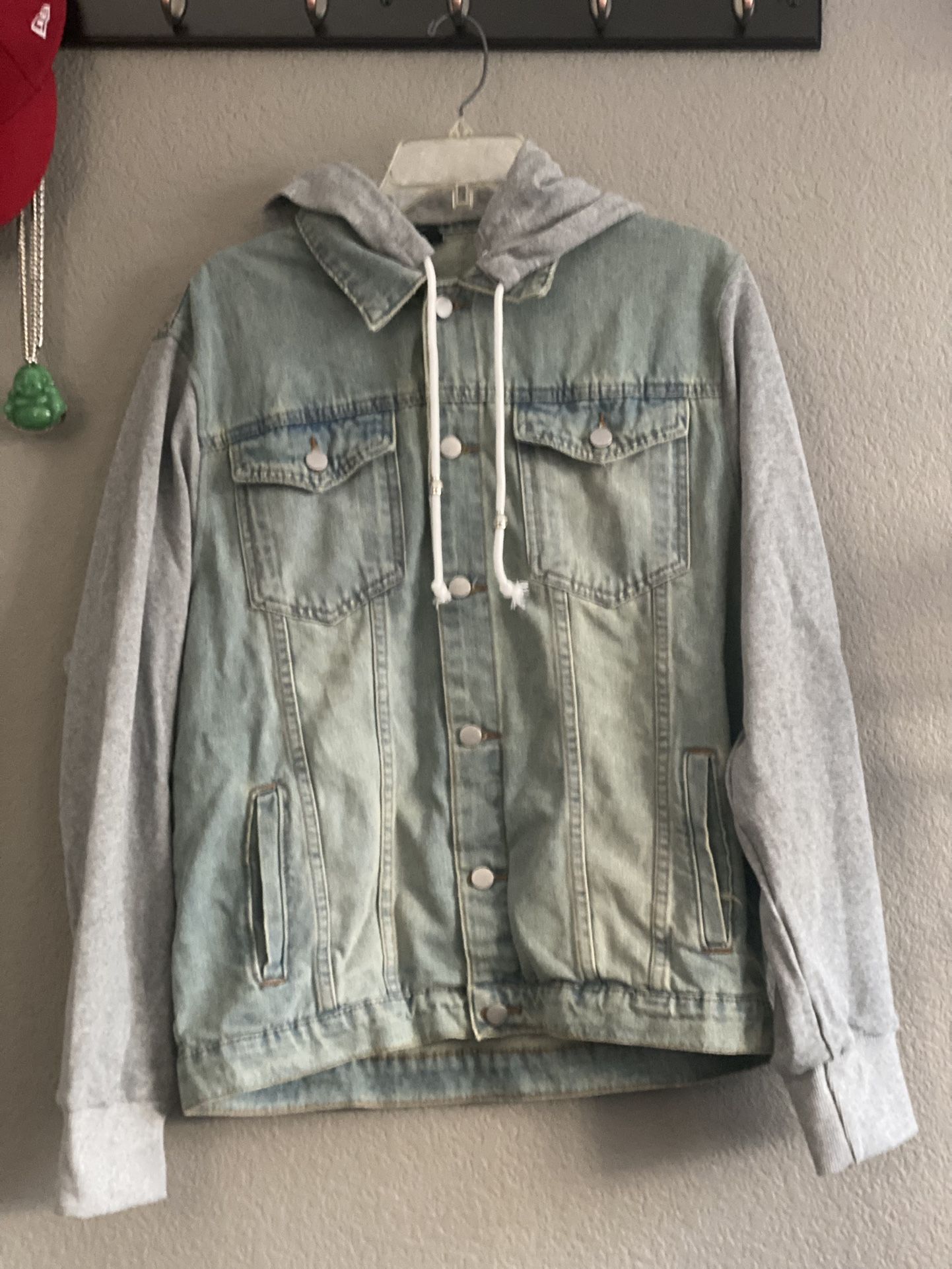 Manfinity Hooded Denim Jacket