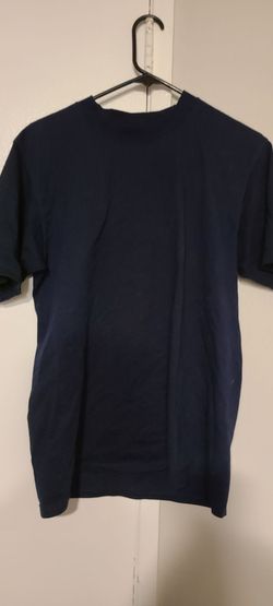Plain Navy Blue Crew Neck T-Shirt