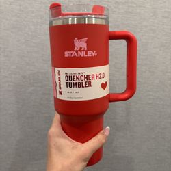 Lightly Used Red Stanley 40oz Target Valentines Tumbler