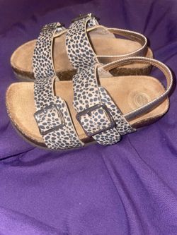 Cheetah Print Girls Shoes Size 8