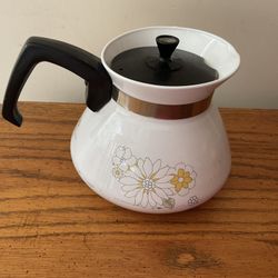 Vintage Corning Ware Floral Bouquet 6 Cup Teapot / Kettle P-104-4