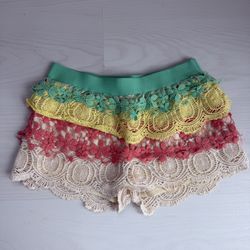 Tiered Crochet Skort