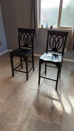 Black Distressed Pier 1 Bar Stools