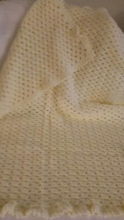 Baby blanket unisex, hand crafted, made with acrylic yarns, new, baby can grow with, $25.00