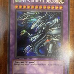 Yugioh Blue-Eyes Ultimate Dragon JMP-EN005 Secret Rare Limited Edition LP/NM 💎