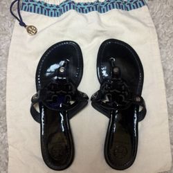 Tory Burch Miller Patent Sandal     SIZE 7.5