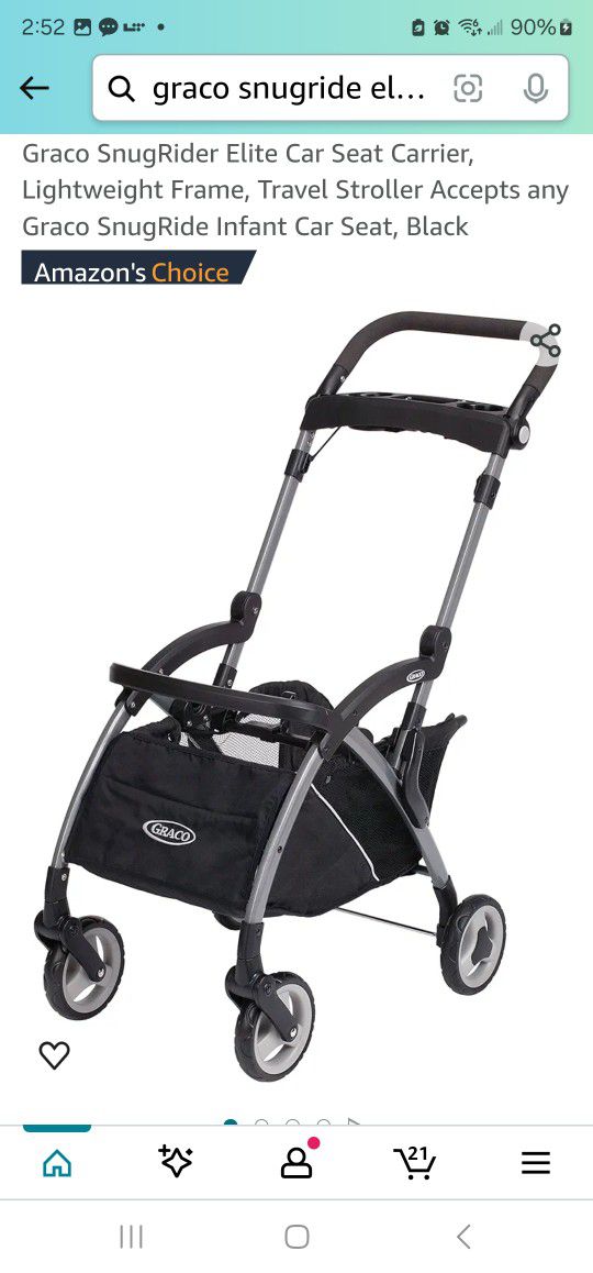 Graco SnugRider Elite Car Seat Carrier,Travel Stroller Accepts any Graco 
(contact info removed)33