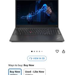 Lenovo ThinkPad E15 Gen 2 Business Laptop, 15.6" Full HD Display, Intel Core i5-1135G7 Processor, 16