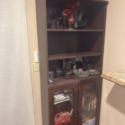 Dark Brown Bookcase Bookshelf Storage
