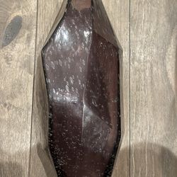 Antropologie Faceted Purple Glass Vase 