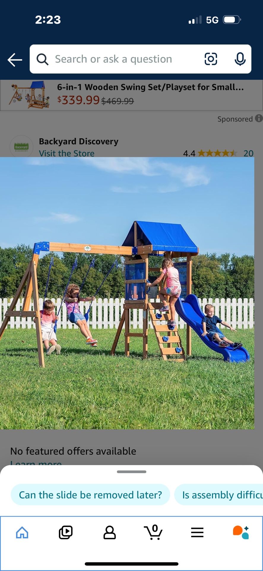 Swing Set/ Slide