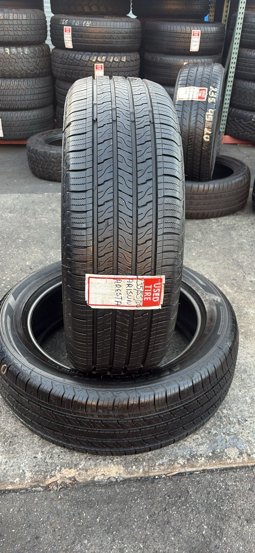 235/55/20 ARISUN 2 TIRES SEMI NEW - DOT 2024