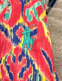 Rare Find! Polo Ralph Lauren Monaco Swim Trunks – Men’s Size 42 – Magenta Brushed Floral – with Keepsake Pouch!