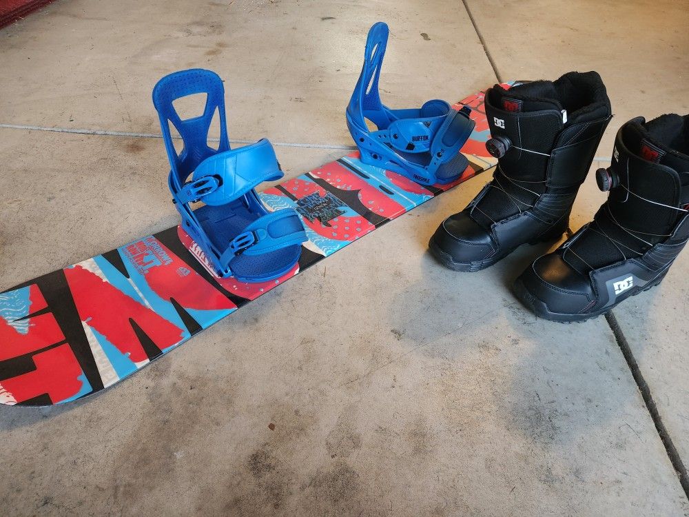 Snowboard Set, Excellent Condition