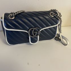 Dark Blue Gucci Purse